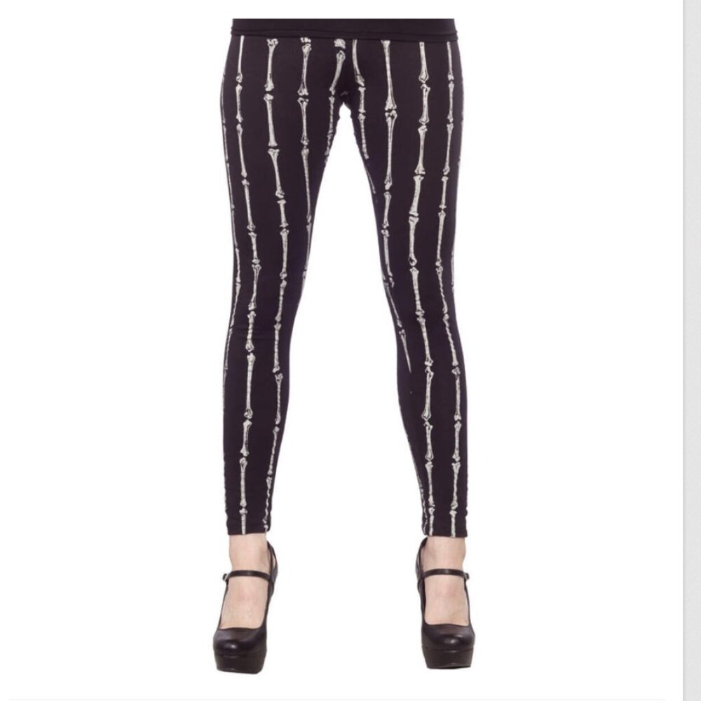 vtg Blacklist/Lip Service Bone Leggings, Medium